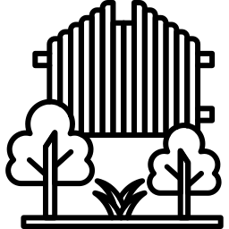 Commercial building entrances icon