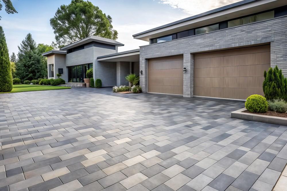Professionally installed level paving with secure edges and even joints